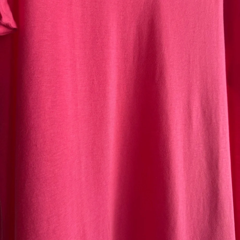 Plus Size Relaxed Barbie Pink V Neck Top Torrid 4X Lounge Soft Everyday Comfort - Picture 3 of 7